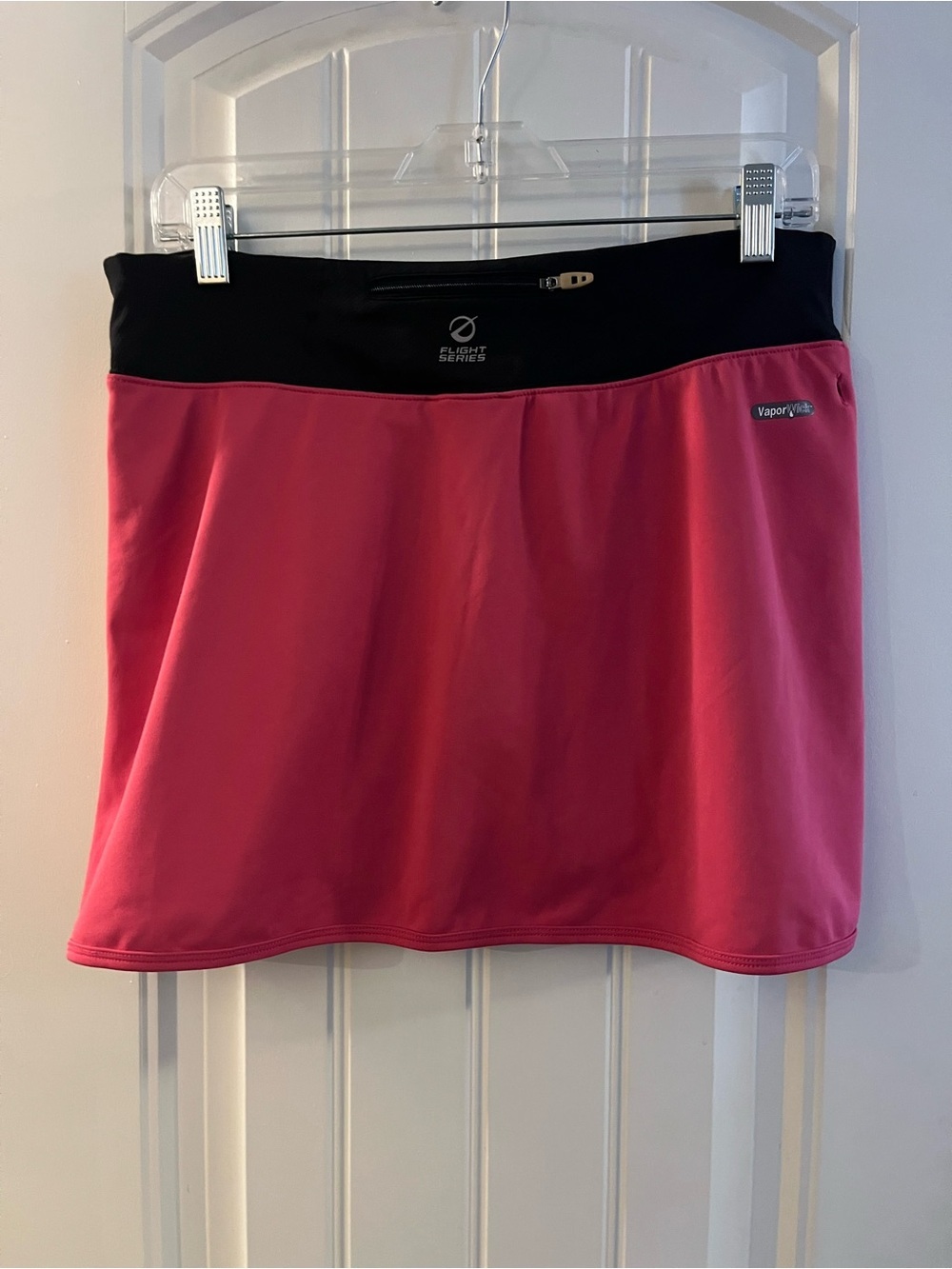 The Northface VaporWick Skort - Flight Series Pink with Black Waistband, Medium